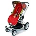 Baby Travel Foot Muff and Head Hugger Universal Fit (Red)
