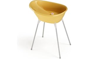 OKBABY Kit Bella bañera más soporte - Perfecto para la hora del baño desde 0-12 meses - Amarillo