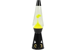 I-TOTAL - Lampe à Lave Magma & Glitter (BLACK CAT)