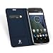 Produktbild Lenovo Moto G5 Plus hülle, KuGi Lenovo Moto G5 Plus hülle / Fall - BW Stil Hochwertige ultradünne PU-Standplatz hülle für Lenovo Moto G5 Plus smartphone.(Blau)