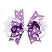10pc White Dot Boutique Windmill Style Hair Bows Girls Baby Alligator Clip Grosgrain Ribbon Headbands