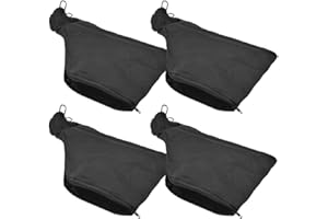 Geieold Sac à PoussièRe pour Scie à Onglet, Sac Collecteur de PoussièRe Noir avec Fermeture éClair et Support MéTallique, Pour Scie à Onglet Modèle 255 4 PièCes