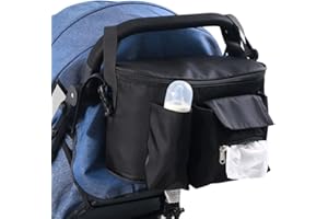 DOCACHE Bolsa Carrito Bebe, Bolsa de Cochecito Impermeable, Bolsos Carritos Bebe, Organizador de Cochecito Bolsa, Bolsa Organizadora de Cochecitos, Organizador de Bolsa de Cochecito