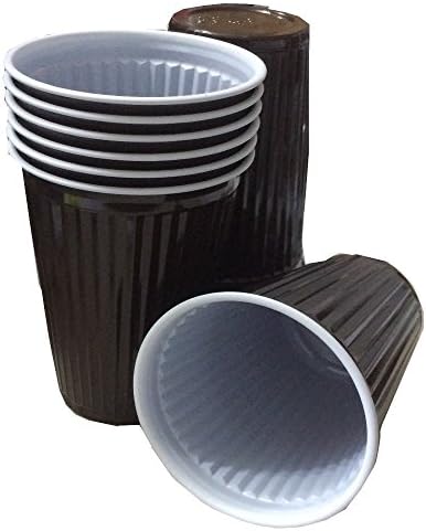 Trendsky® Premium Brown Thermal Cup 180ml Plastic Cups Cups 0,18L Machine 180Ccm, 200 Items