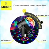 NIUBIER Discokugel Partylicht Discolicht led Disco Lichteffekte mit Fernbedienung-7 Farbe RGB Dj Licht Beleuchtung mit 3W, Musik-Modus und Auto-Modus DJ Party Licht Discokugel Bühnenbeleuchtung Led für Disco, Bar, Geburtstag party, Heimparty,Halloween, Hochzeit,Kinder Party, Tanzfläche und vieles mehr - 5