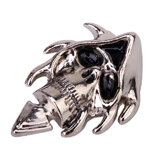 5x Skull Head Totenkopf Schädel Spike Screwback Studs Nieten DIY Ziernieten Niet