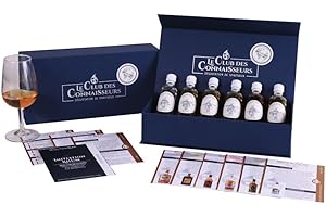 LE CLUB DES CONNAISSEURS DEGUSTATION DE SPIRITUEUX Coffret Dégustation Initiation Rhum 6 x 40ml - En Solo Ou En Duo - Coffret Cadeau Homme