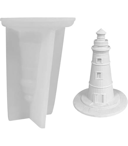 Silikonform Leuchtturm Mit Moin - Gießform Für Gips & Kerzen