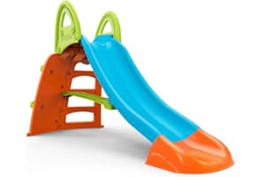 FEBER - Climb & Slide, Scivolo per Bambini con Parete per Arrampicata, Multicolore, Design Resistente e Sicuro per Bambini dai 3 Anni, Famosa (800013534)