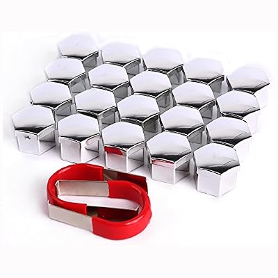 SurePromise One Stop Solution for Sourcing 20x Capuchon argente 19MM protection pour ecrou Vis boulon Roue VW