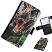 Produktbild Hairyworm- Dinosaurier Samsung Galaxy S4 (I9500) Leder Klapphülle Etui Handy Tasche, Deckel mit Kartenfächern, Geldscheinfach und Magnetverschluss.