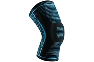 YAGEROD Knee Brace, Knee Compression Sleeve Support with Patella Gel Pads & Side Stabilizers, Medical Grade Knee Pads for Running,Meniscus Tear,Arthritis,Joint Pain Relief (L,1 Blue)