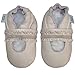 Soft Leather Baby girls Shoes with Suede Soles by Dotty Fish. Cream Christening design perfect for parties 0-6 Months