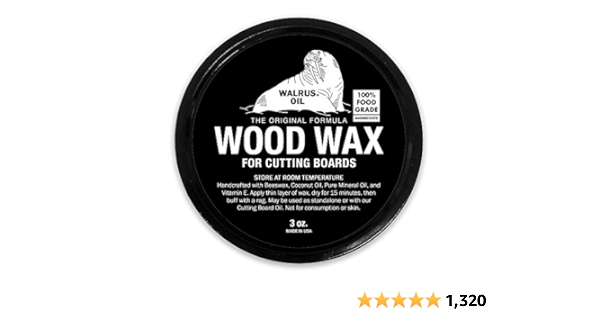 Walrus oil cutting board wax