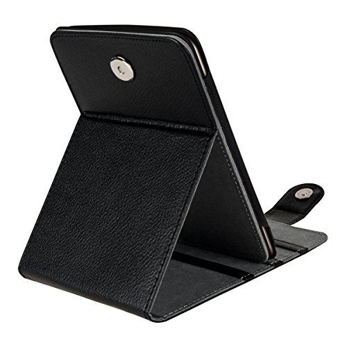 kwmobile Flip Hülle Case für Tolino Vision 1 / 2 / 3 / 4 HD mit Standfunktion – Kunstleder Tasche aufklappbar in Schwarz - 8