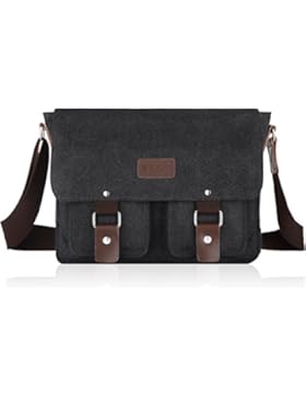 SMRITI 14-Zoll Canvas Umhängetasche Schultertaschen Messenger Bag