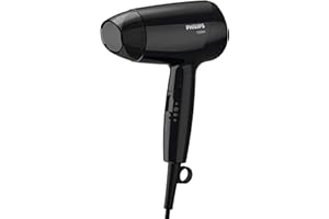VERSUNI Philips Cura dei capelli BHC010/00 Drycare Essentialcare Suszarka do włosów Kompaktowy, Moc 1200 W, Czarny