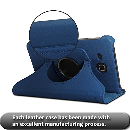 Infiland Samsung Galaxy Tab A 7.0 Hülle Case – PU Ledertasche lederhülle 360° Drehbarer Stand Cover Case Schutzhülle Tasche Etui für Samsung Galaxy Tab A 7.0 17,8 cm SM-T280 (7 Zoll)Tablet-PC(Dunkleblau) - 8