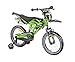 Produktbild Kawasaki Kinderfahrrad 16 Zoll Kids Bike Moto Sairensa mit Rücktrittbremse grün