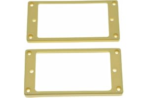 Dopro Uppsättning av 2 plast Humbucker pickup ring pickup monteringsram platt botten 35 för hals och 79 för Bridge Pickup Cre