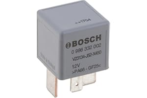 ‎BOSCH AUTOMOTIVE Bosch 0986332002, Mini-Relais 12V 70A, IP5K4, Betriebstemperatur von -40° C bis 85° C, Schließer-Relais, 4 Pins