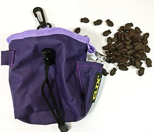 Dog Treat Pouch Bag & FREE Grain Free Fish Treats (500g) - Lasting Quality, Easy to Clean & Attach - Ideal for Walking & Treat and Train for Dogs