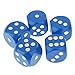 Produktbild sharprepublic 5 Stücke 3 cm D6 Sechs Seiten Würfel Sterben Für Dungeons Und Drachen RPG MTG Gaming Spielzeug - Blau
