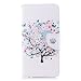 Produktbild Huawei Mate 10 Lite Hülle, Hozor Flip Case Lederhülle Wallet Ledertasche Klappetui Brieftasche Schutzhülle mit Magnetverschluss Kartenfächer Standfunktion - Blumen Baum