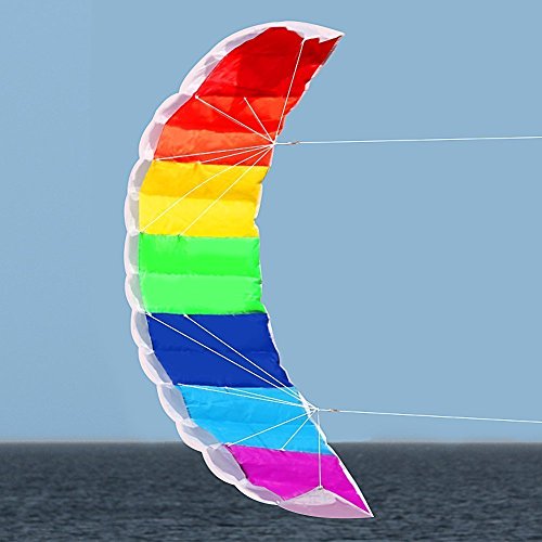 Hengda Kite NEW 1.4m Power Kite Outdoor FUN Toys Parafoil Parachute Dual Line Surfing