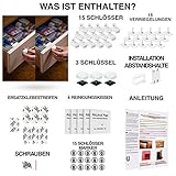 Vorteilspaket – magnetisches Schrankschloss und Schubladensicherung 15 Stück + 3 Schlüsseln. UVP 40€ erste 50 Kunden nur 19€! unsichtbare Kindersicherung für Schränke, Schubladen! - 4