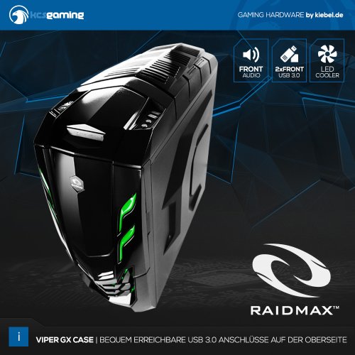 KCSgaming [184248] Gamer-PC Intel i5-6500 (4×3.2GHz) | 8GB DDR4-2133 | 1TB HDD | NVIDIA GeForce GTX 960 4GB | USB3 | Sound | LAN | 500W - 9