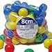 Produktbild 400 Stück Bällebad Bälle 8cm in Kindergarten & Gewerbequalität Babybälle Plastikbälle ohne gefähliche Weichmacher (TÜV zertifiziert = fortlaufende Prüfungen seit 2012)