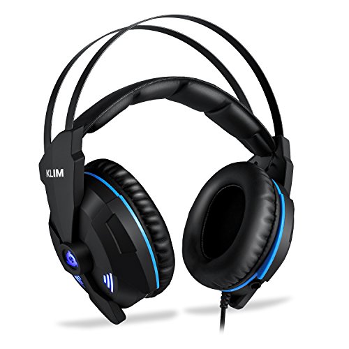 KLIM Impact     Cascos Gamer USB - Sonido Envolvente 7 1   Aislante de Ruidos     Audio de Alta Definici  n   Potentes Bajos     Auriculares de Diadema con micr  fono para Videojuegos para PC PS4