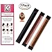 Price comparison product image Women's Hair Bun Maker French Twist Hair Fold Wrap Snap by K-Beauty (1 Black, 1 Brown, 1 Light Brown)
