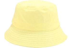 JFAN Gorro Pescador Algodón Sombrero de Cubo Plegable Verano Sombrero de Sol Playa Bucket Hat Gorro de Pescador para Mujer y Hombre