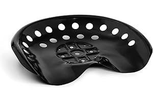 hillvert HT-RUNDLE-3 Sitzschale Traktor Schleppersitz Fahrersitz Treckersitz Staplersitz 48 x 42 cm Stahl