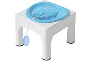 YSISLYBIN Bagno di Vapore, Bagno di Vapore con Sgabello Bagno di Vapore Per Lo Scarico del Water Bagno di Vapore Rimovibile Per il Trattamento Delle Emorroidi Assistenza Post-Partum Donne Incinte e Anziani