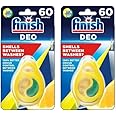 Finish Dishwasher Freshener, Lemon and Lime, Keeps Your Dishwasher Clean, Lasts up to 60 Washes (Pack of 2)