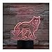 Produktbild Wolf Tier 3D Lampe USB Nachtlicht LED RGB Beleuchtung Tisch Kinder Geburtstag Weihnachtsgeschenke Hause Dekorative