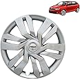 Prigan Wheel Cover for Rapid 15 Inch Silver Wheel Cap (Available in 15 Inch) (Set of 4 Pcs) (Press Fitting) Model- IDTEC Silver-15