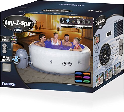 Bestway Lay-Z-Spa Paris Whirlpool, 196 x 66 cm - 41