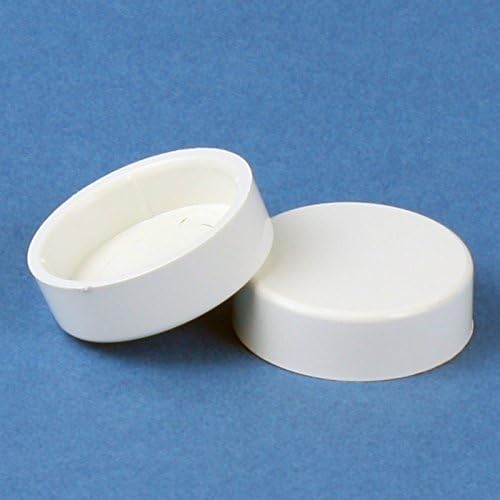 Two White Cover Cap for Towel Rail Radiator Blanking Plug and Air Vent Valves