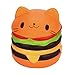 Produktbild Frashing To Have Fun !!! Jumbo Food Cat Hamburger Cream Scented Slow Rising der Charme, Kid Toy, lovely Toy Stress Relief Toy, Dekorationen Spielzeug Large (Hamburger)