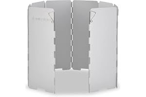Solo Stove Pare-vent en aluminium pliable, idéal pour les réchauds Solo Lite, Titan, Campfire et autres réchauds de randonnée