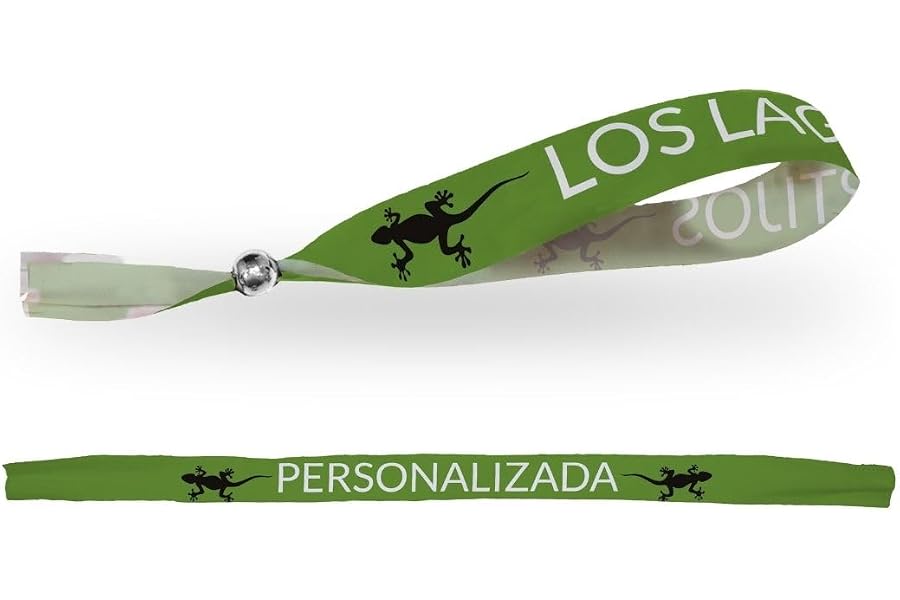 DEREGALOOS Pulseras Personalizadas con Nombre o Frase. Pulseras de Tela con Icono y Color Personalizable. Regalos Origin