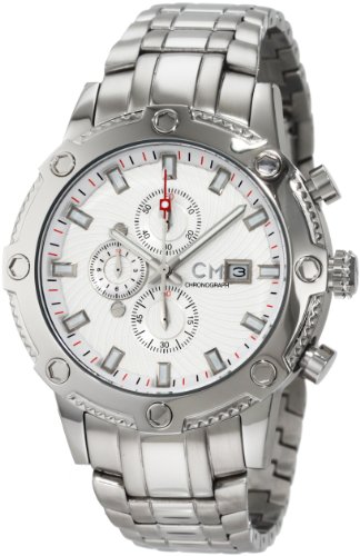 Carlo Monti Herren-Armbanduhr Stahl/wei/Stahl CM100-111 Carlo Monti Herren-Armbanduhr Stahl/wei/Stahl CM100-111