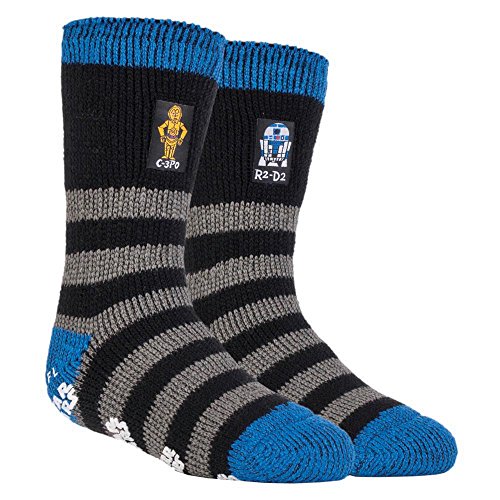 Heat Holders - Uomo e ragazzo Disney Star Wars termica calze in 3 modelli R2-D2 / C3-P0- 27-33 eu