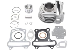 ‎WOOSTAR WOOSTAR 39 mm Cylinder with Piston Ring Kit Replacement for 4-Stroke GY6 49 cc 50 cc 139QMA 139QMB Engine ATV Quad Scooter Moped
