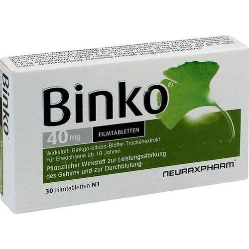 Preisvergleich Produktbild BINKO 40 mg Filmtabletten 30 St
