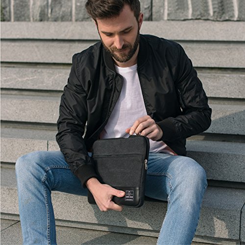 MacBook Pro 13  2016  H  lle Anthrazit-Schwarz - Johnny Urban Canvas Laptop Sleeve Laptoptasche H  lle f  rs MacBook Pro 13  Dell XPS 13   11   12 Zol